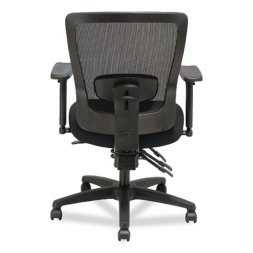 Alera Envy Series Mesh Mid-Back Multifunction Chair, Supports Up to 250 lb, 17" to 21.5" Seat Height, Black (ALENV42M14)