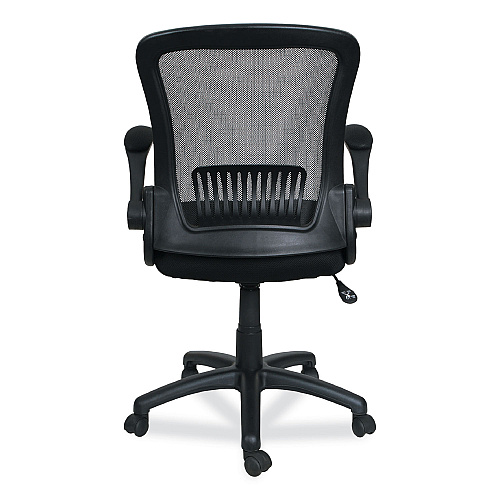 Alera EB-E Series Swivel/Tilt Mid-Back Mesh Chair, Supports Up to 275 lb, 18.11" to 22.04" Seat Height, Black (ALEEBE4217)