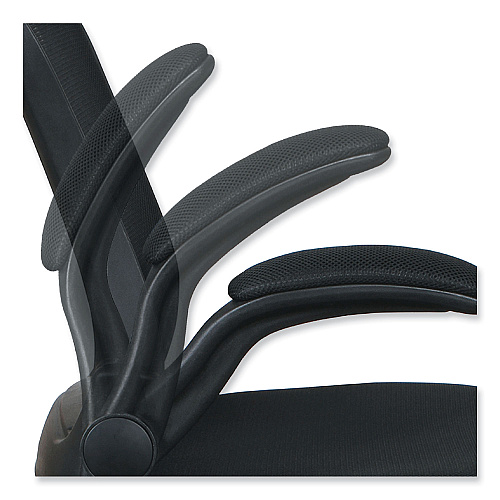 Alera EB-E Series Swivel/Tilt Mid-Back Mesh Chair, Supports Up to 275 lb, 18.11" to 22.04" Seat Height, Black (ALEEBE4217)