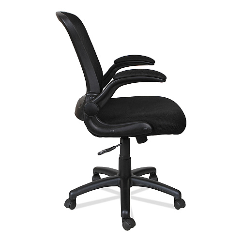 Alera EB-E Series Swivel/Tilt Mid-Back Mesh Chair, Supports Up to 275 lb, 18.11" to 22.04" Seat Height, Black (ALEEBE4217)