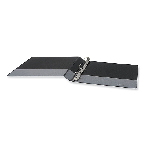 Universal Slant D-Ring View Binder, 3 Rings, 1" Capacity, 11 x 8.5, Black, 12/Carton (UNV20741PK)