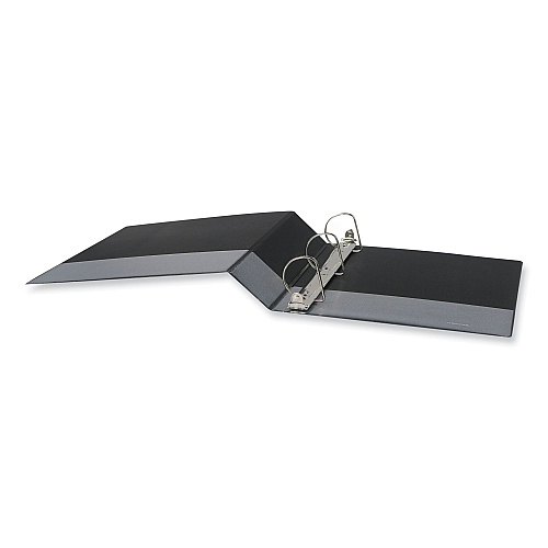 Universal Slant D-Ring View Binder, 3 Rings, 2" Capacity, 11 x 8.5, Black, 6/Carton (UNV20745PK)