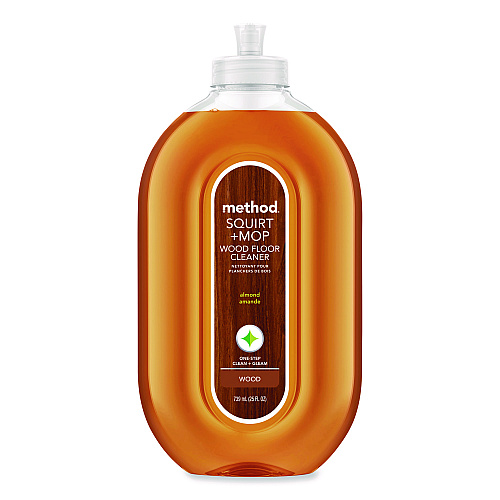 Method Squirt + Mop Wood Floor Cleaner, Almond Scent, 25 oz Squirt Bottle, 6/Carton (00562CT)