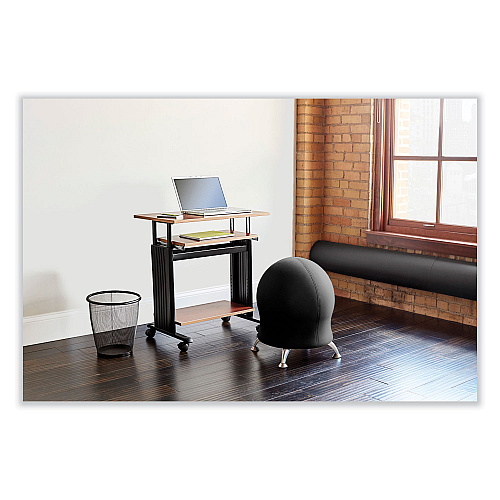 Safco Zenergy Ball Chair, Backless, Supports Up to 250 lb, Blue Fabric (4750BU)