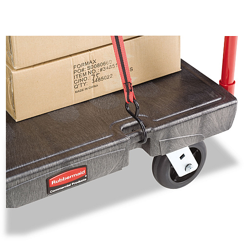 Rubbermaid Commercial Heavy-Duty Platform Truck Cart, 2,000 lb Capacity, 24 x 48 Platform, Black (443600BK)