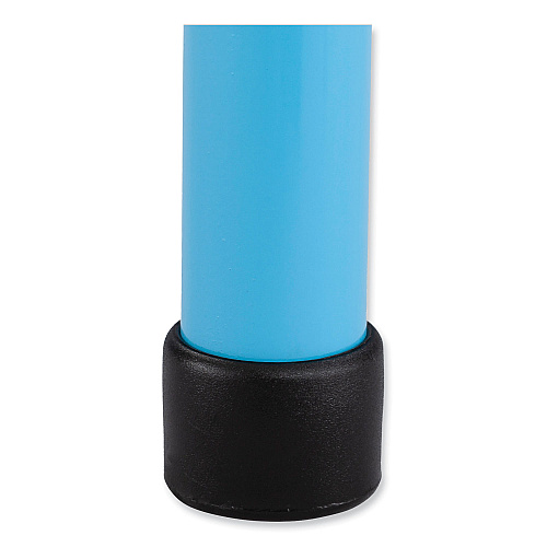 Safco Steel Guest Stool, Backless, Supports Up to 275 lb, 15" to 15.5" Seat Height, Baby Blue Seat, Baby Blue Base (6603BU)