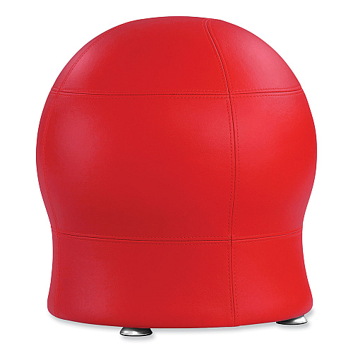 Safco Zenergy Ball Chair, Backless, Supports Up to 250 lb, Red Vinyl (4751RV)