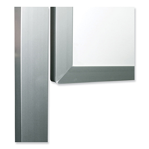 Ghent Reversible Magnetic Porcelain Whiteboard w/Satin Aluminum Frame, 101.25 x 78.25, White Surface (ARM1M148)