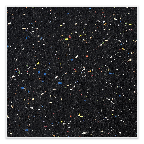Ghent Satin Aluminum-Frame Recycled Rubber Bulletin Boards, 120.5 x 48.5, Confetti Surface (ATR410CF)