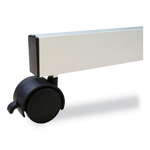 Ghent Reversible Magnetic Porcelain Whiteboard, Satin Aluminum Frame, 53.25 x 72.25, White Surface (ARM1M134)