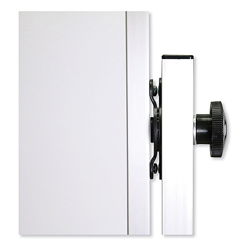 Ghent Reversible Magnetic Porcelain Whiteboard, Satin Aluminum Frame, 53.25 x 72.25, White Surface (ARM1M134)