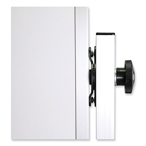 Ghent Reversible Magnetic Porcelain Whiteboard w/Satin Aluminum Frame, 101.25 x 78.25, White Surface (ARM1M148)