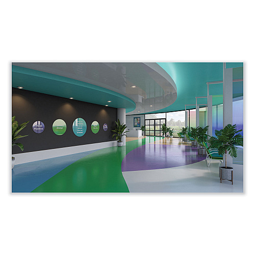 Ghent Coda Low Profile Circular Magnetic Glassboard, 36 Diameter, White Surface (CDAGM36WH)