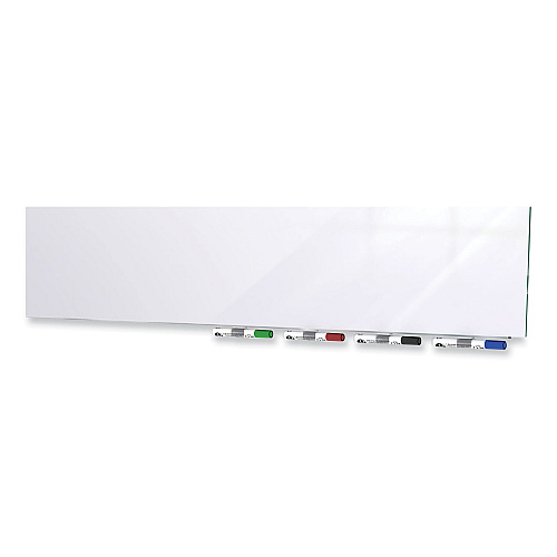 Ghent Aria Low Profile Magnetic Glass Whiteboard, 120 x 48, White Surface (ARIASM410WH)