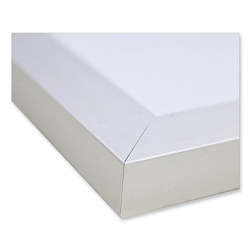 Ghent Magnetic Porcelain Whiteboard with Satin Aluminum Frame, 120.5 x 48.5, White Surface (M14104)