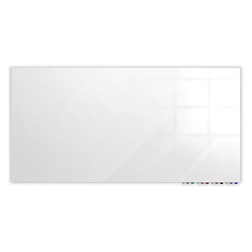 Ghent Aria Low Profile Magnetic Glass Whiteboard, 72 x 48, White Surface (ARIASM46WH)