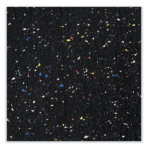 Ghent Aluminum-Frame Recycled Rubber Bulletin Boards, 36 x 24, Confetti Surface, Satin Aluminum Frame (ATR23CF)