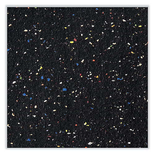 Ghent Satin Aluminum-Frame Recycled Rubber Bulletin Boards, 72.5 x 48.5, Confetti Surface (ATR46CF)