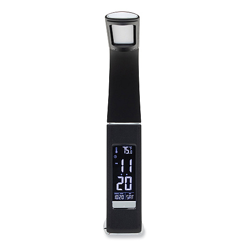 V-Light LRD Task Lamp with Digital Display, Gooseneck, 16" High, Black (SVLU2FBR)