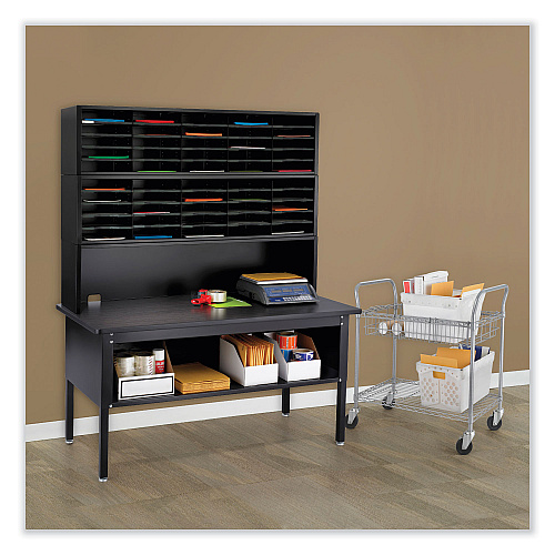 Safco E-Z Sort Riser, 57.5 x 13 x 14, Black (7752BL)