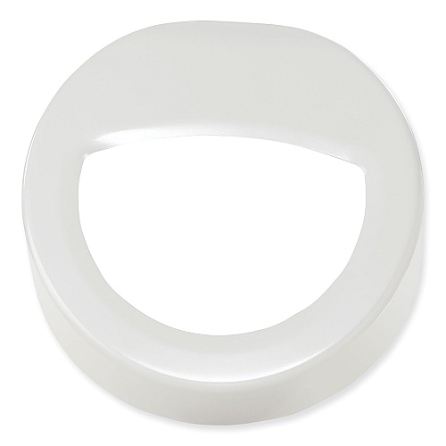 Safco Open Top Round Waste Receptacle, 30 gal, Steel, White (9920WH)
