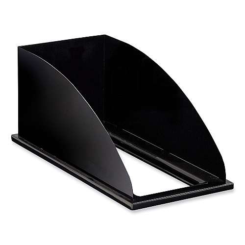 Safco Mixx Recycling Center Lid, Topper Style, 9.87w x 19.87d x 0.62h, Black (9449BL)