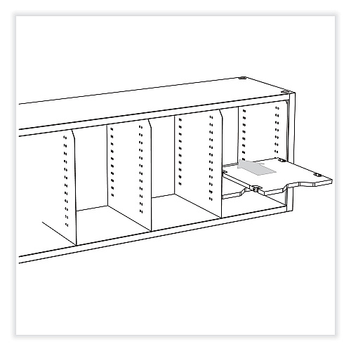 Safco E-Z Sort Additional Mail Trays, 5 Shelves, 11 x 12.5 x 0.5, Gray (7753GR)