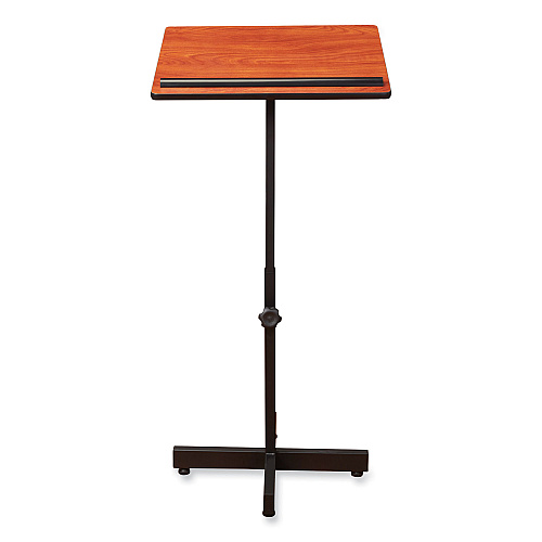 Oklahoma Sound Portable Presentation Lectern Stand, 20 x 18.25 x 44, Cherry (70CH)