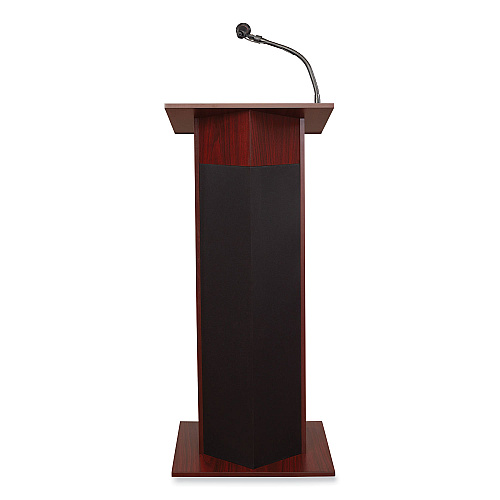 Oklahoma Sound Power Plus Lectern, 22 x 17 x 46, Mahogany (111PLSMY)