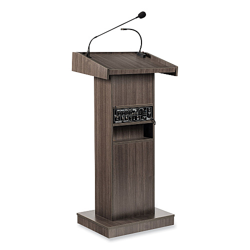 Oklahoma Sound Orator Lectern, 22 x 17 x 46, Ribbonwood (800XRW)
