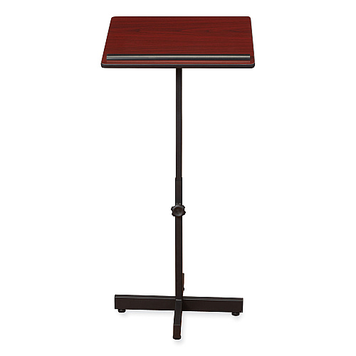 Oklahoma Sound Portable Presentation Lectern Stand, 20 x 18.25 x 44, Mahogany (70MY)