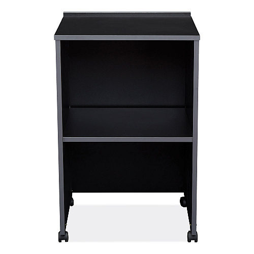 Oklahoma Sound AV Cart/Lectern Base, 21.12 x 17.5 x 33.75, Black (112BK)