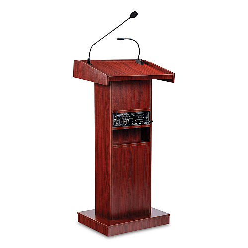 Oklahoma Sound Orator Lectern, 22 x 17 x 46, Mahogany (800XMY)