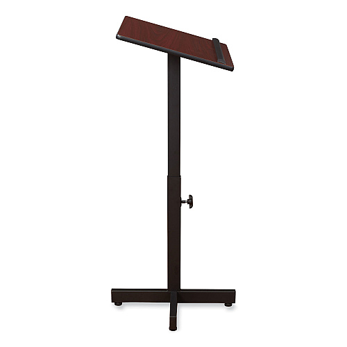 Oklahoma Sound Portable Presentation Lectern Stand, 20 x 18.25 x 44, Mahogany (70MY)