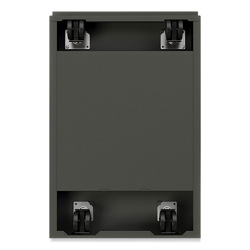 Hirsh Industries Arch Pull 20 Deep Mobile Pedestal File, 2-Drawer: Box/File, Letter, Charcoal, 15 x 19.88 x 23.75 (22753)