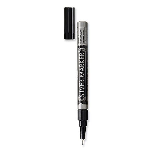Pilot Creative Art and Crafts Marker, Extra-Fine Brush Tip, Silver (41801)