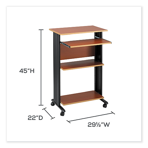 Safco Muv Standing Desk, 29.5" x 22" x 45", Cherry (1923CY)