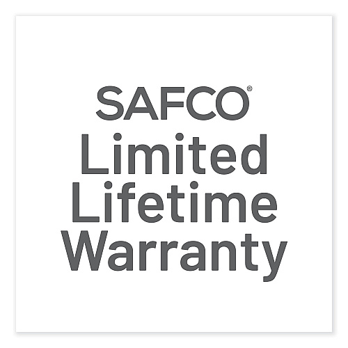 Safco Shell Desk Chair, Supports Up to 275 lb, 17" to 20" Seat Height, Black Seat, White Back, Black/White Base (7013WH)