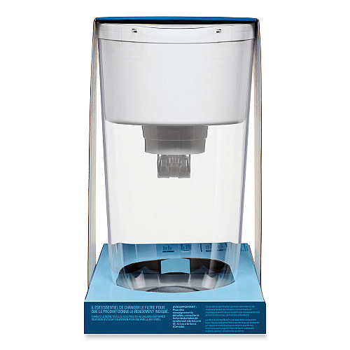 Brita Tahoe Water Pitcher with Standard Filter, 10 Cups, Clear, 2/Carton (50684CT)
