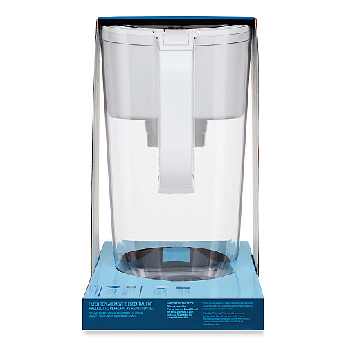 Brita Tahoe Water Pitcher with Standard Filter, 10 Cups, Clear, 2/Carton (50684CT)