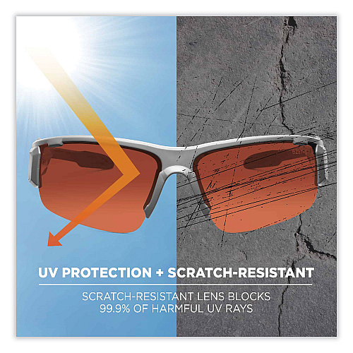 ergodyne Skullerz Dagr Safety Glasses, Kryptek Highlander Nylon Impact Frame, Copper Polycarbonate Lens (52320)