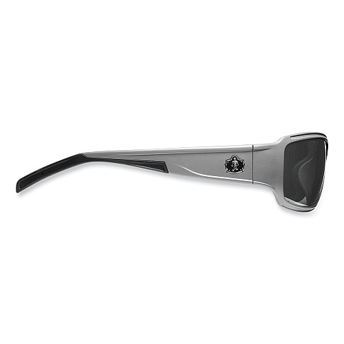 ergodyne Skullerz Thor Safety Glasses, Matte Gray Nylon Impact Frame, Smoke Polycarbonate Lens (51130)