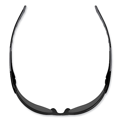 ergodyne Skullerz Saga Frameless Safety Glasses, Matte Black Nylon Impact Frame, Smoke Polycarbonate Lens (59130)