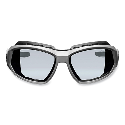 ergodyne Skullerz Loki Safety Glasses/Goggles, Matte Gray Nylon Impact Frame, Indoor/Outdoor Polycarbonate Lens (56180)