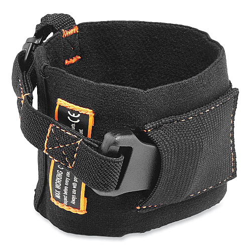 ergodyne Squids 3116 Pull-On Wrist Lanyard with Buckle, 3 lb Max Working Capacity, 7.5" Long, Black (19057)