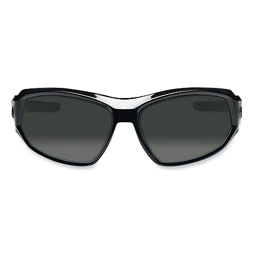 ergodyne Skullerz Loki Safety Glasses/Goggles, Black Nylon Impact Frame,Polarized Smoke Polycarbonate Lens (56031)