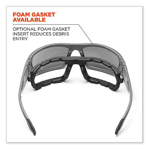 ergodyne Skullerz Odin Safety Glasses, Kryptek Highlander Nylon Impact Frame, Anti-Fog Clear Lens (50303)