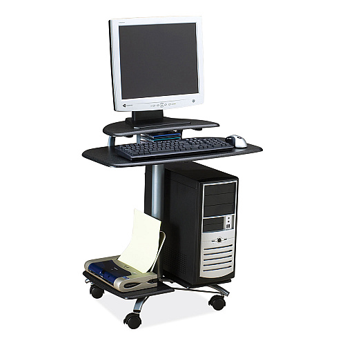 Safco Eastwinds Series FPD Computer Table, 28.5" x 26" x 29.5", Anthracite (948ANT)
