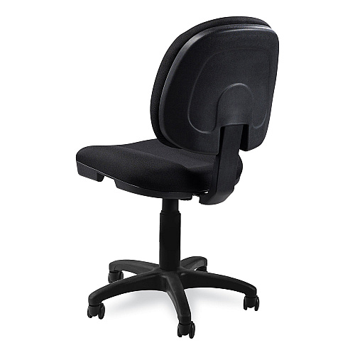 NPS Comfort Task Chair, Supports Up to 300 lb, 19" to 23" Seat Height, Black Seat, Black Back, Black Base (CTC)