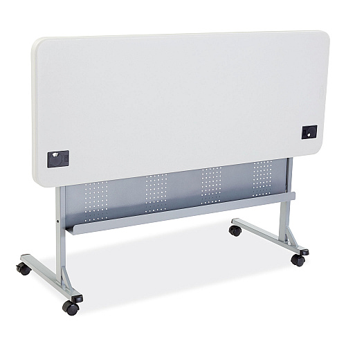 NPS Flip-N-Store Training Table, Rectangular, 24 x 60 x 29.5, Speckled Gray (BPFT2460)